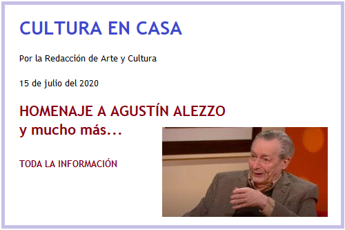 CULTURA EN CASA ALEZZO